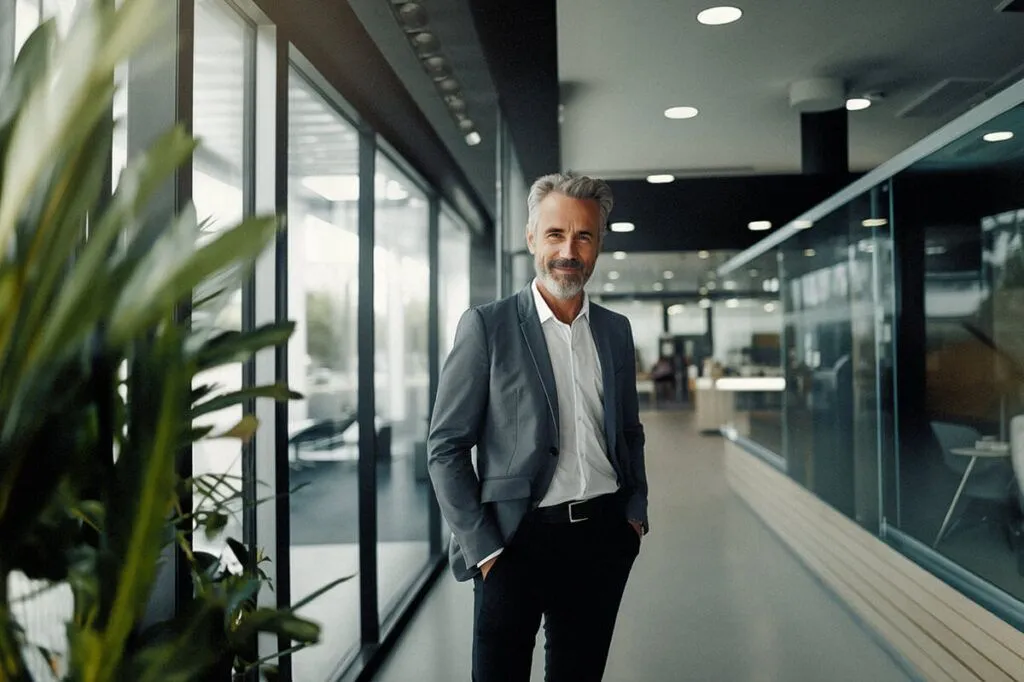 Corporate Man Standing