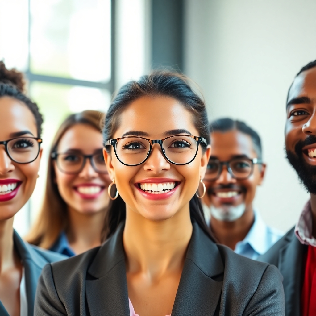 Team of People Smiling